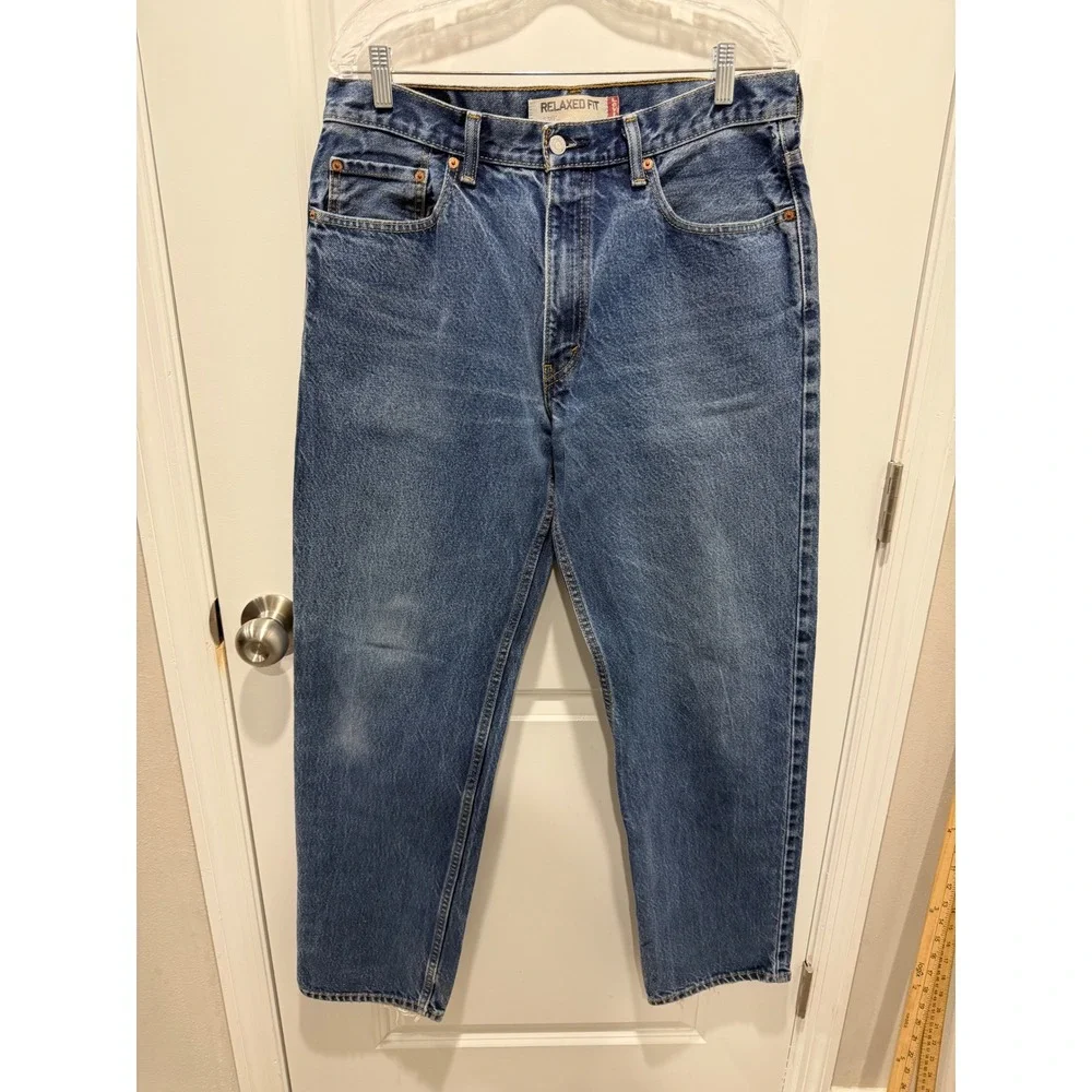 Levi's Mens Jeans 550 Relaxed‎ Fit Tapered Leg Blue 34x34